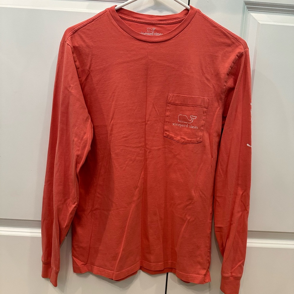 Vineyard Vines Long Sleeve Coral/Pink Shirt Size XS